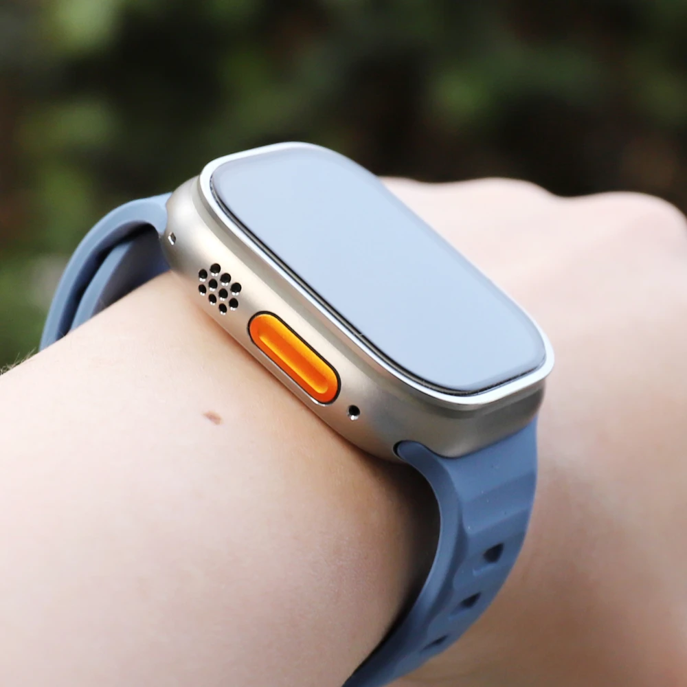 Apple Watch用シリコンストラップ,スポーツ,49mm,45mm,41mm,44mm,40mm,42mm,38mm,シリーズ8 7 6 5 4,se