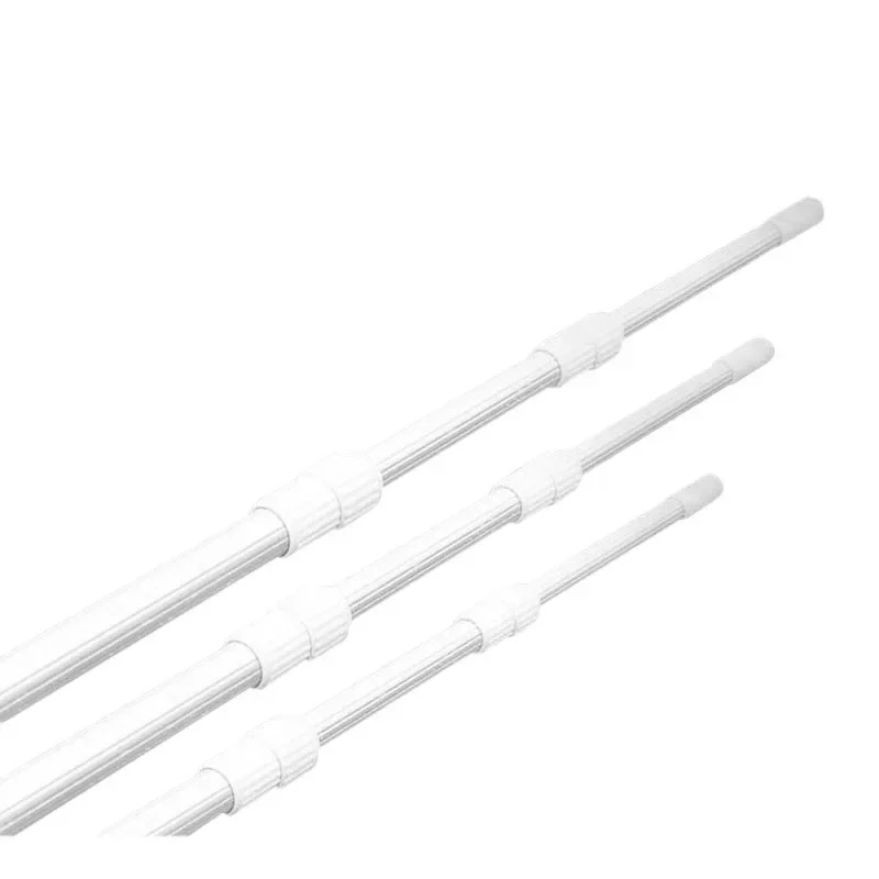 Swimming pool cleaning equipment life-saving rod fishing net telescopic rod nunchakus aluminum alloy thickened stretching