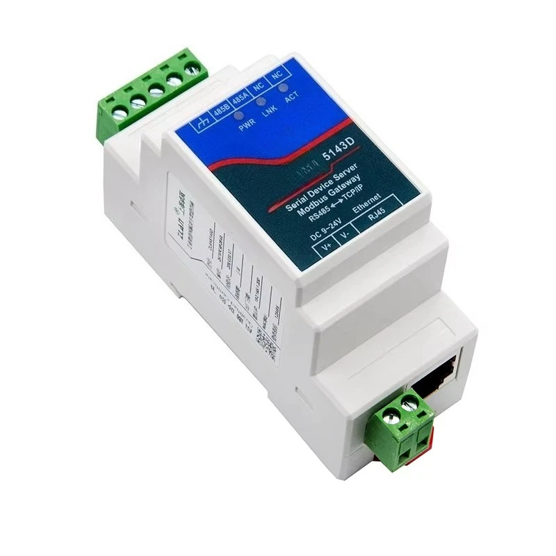 The Custom-made Products Have No LOGO Small Size Din Rail Mounted Modbus RTU  Ethernet One Serial Port IoT Applications Modbus