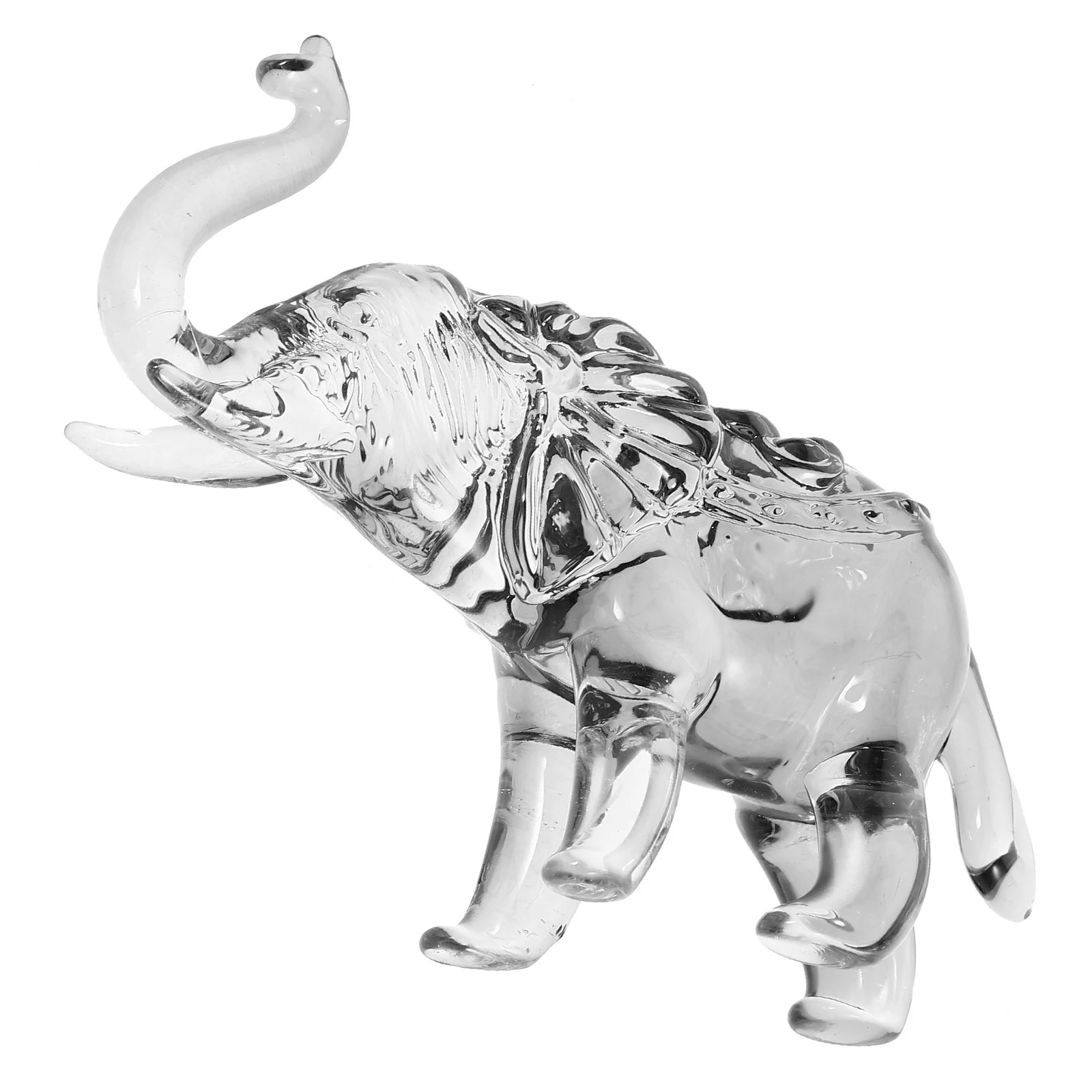 

Crystal Craft Small Elephant Sculpture Elegant Desktop Animal Decoration Adorable Crystal Ornament for Home Table