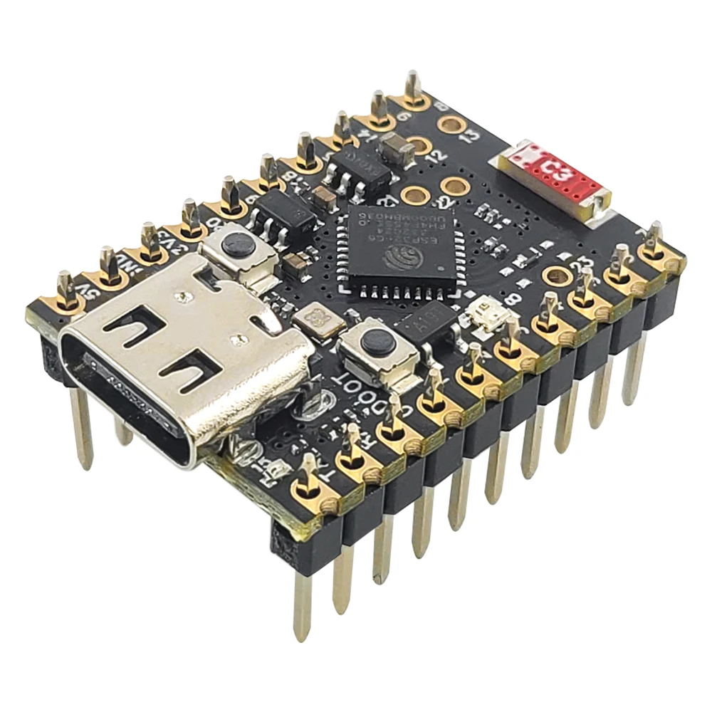 MINI ESP32-C6 Development Board C6 Soldered Kit Wifi6 N4 BT Module with Crystal Oscillator RISC-V 32-Bit 4MB FLASH Low Power