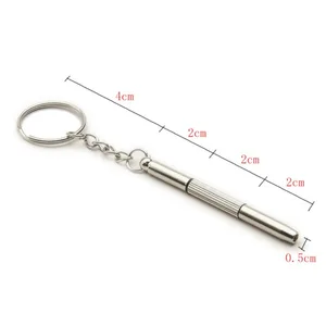 Stahlgläserschraubendreher mit Schlüsselbundgläser Schlitzschlüssel Watch Reparaturkit Handbuch tragbare Präzisionsschlitzschlüssel 10 Hauptverkaufsregelbrillen - №2