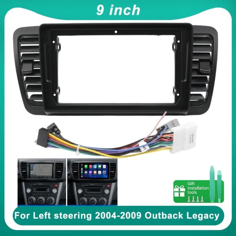 

9 Inch Car Radio Fascia Frame For Subaru Outback Legacy 2004-2009 LHD Android Stereo Dashboard Panel Kit