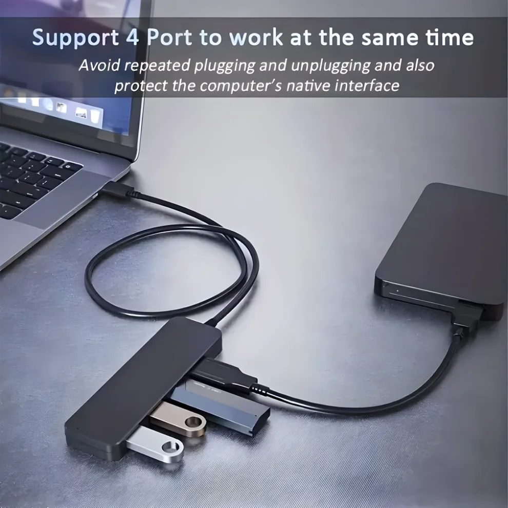 USB Hub 4 IN 1 USB 3.0 Hub 4 Port High Speed 5Gbps USB Splitter Extender For PC Computer Accessories Multiport HUB USB 3.0 Ports