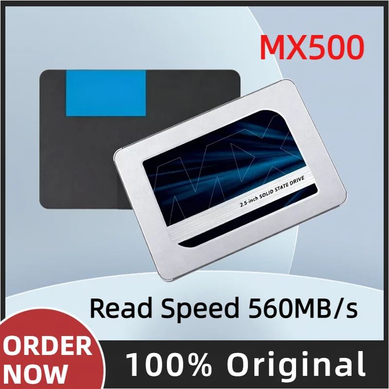 For Crucial MX500 BX500 2.5 Inch SATA SSD 256GB 500GB 1TB 2TB 3D NAND High Speed Storage Drive For Laptop Desktop PC
