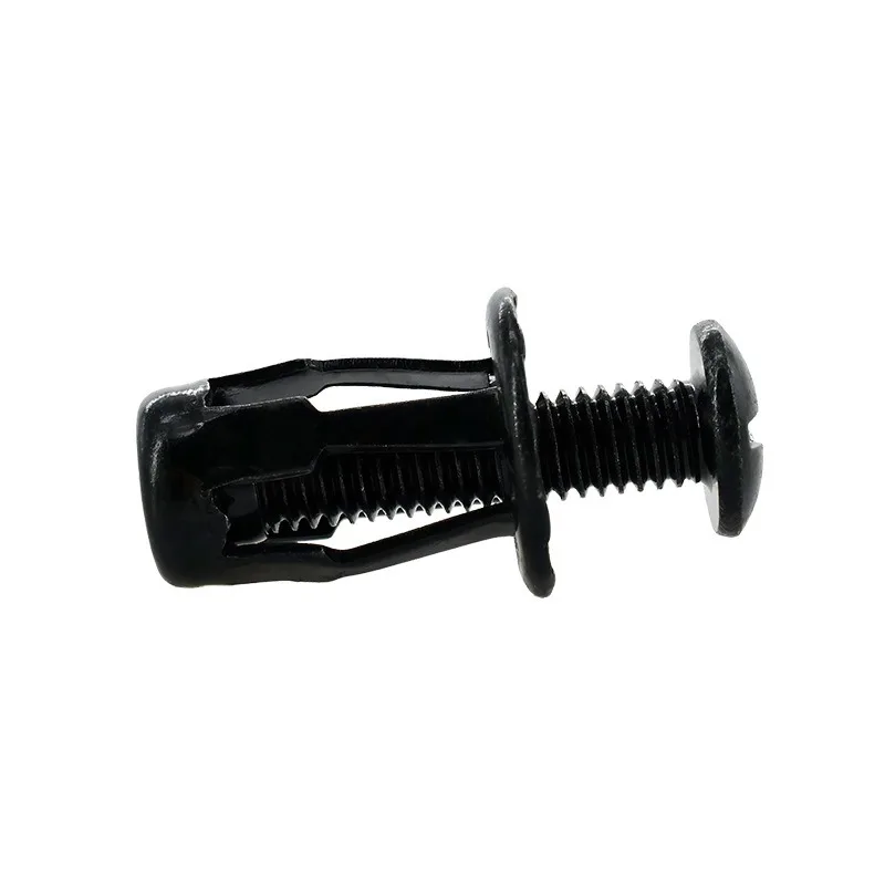 10/50Pcs Black Zinc Petal Nut Hollow Tube Cross Disc Head Machine Wire Expansion Screw M4‑M8 Nut Combination Fastener Kit
