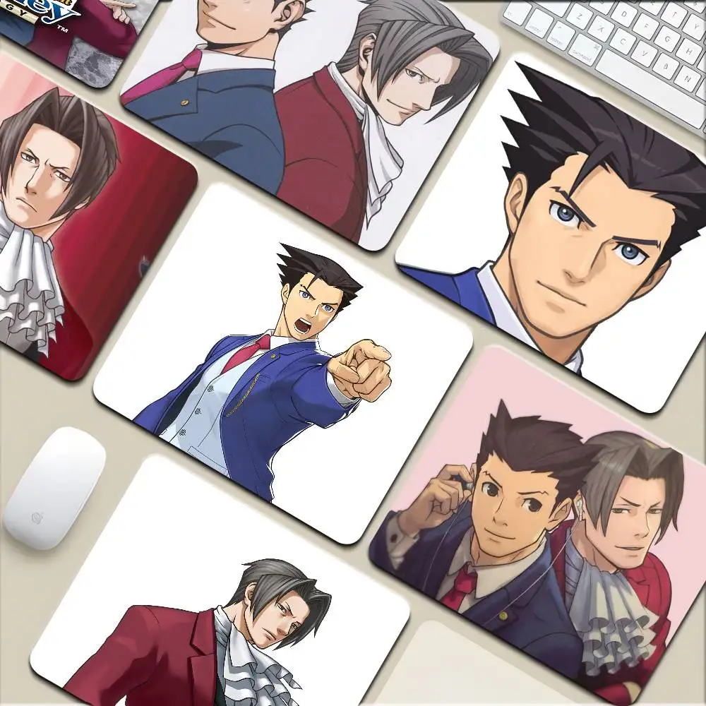 

Anime Phoenix Wright Ace Attorney Trilogy Small Mousepad Keyboard Pad Laptop Cushion Non-slip Deskpad