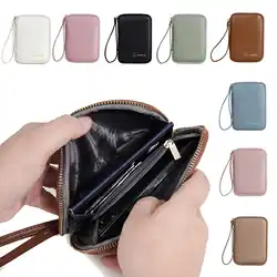 Fashion Simple Multi-Functional Zipper Coin Purse New Neutral Unisex Passport Bag Small Mobile Phone Wallet