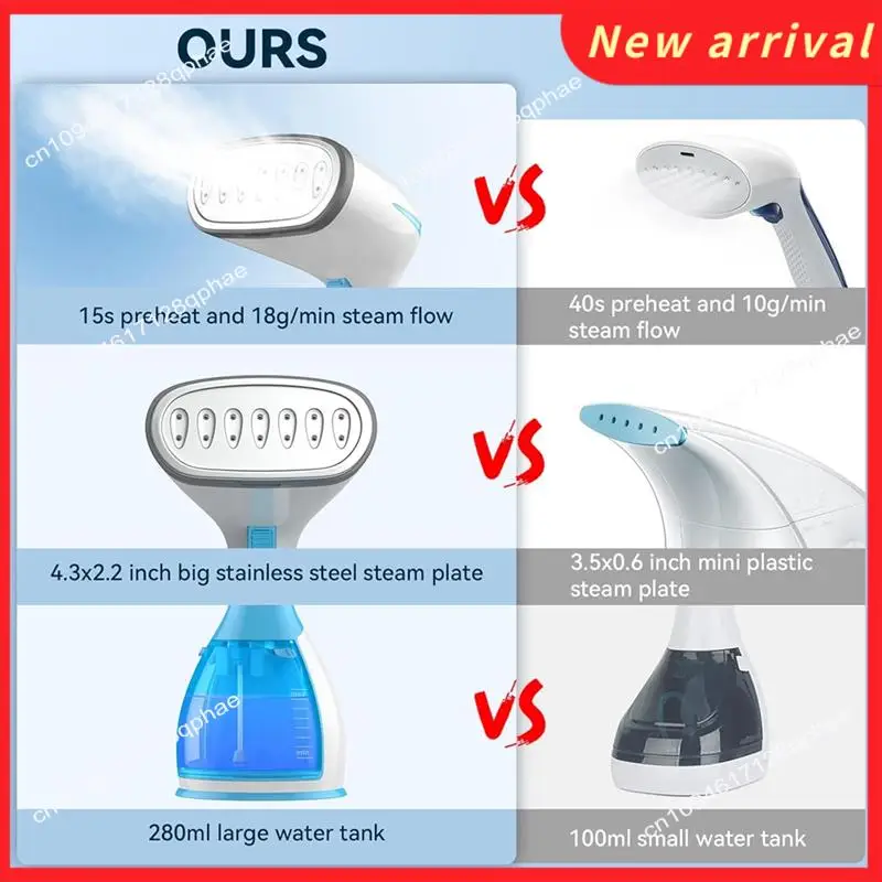 

N89R Handheld Clothing Steamer Fabric Clothing Wrinkle Remover Portable Household Iron EU Plug