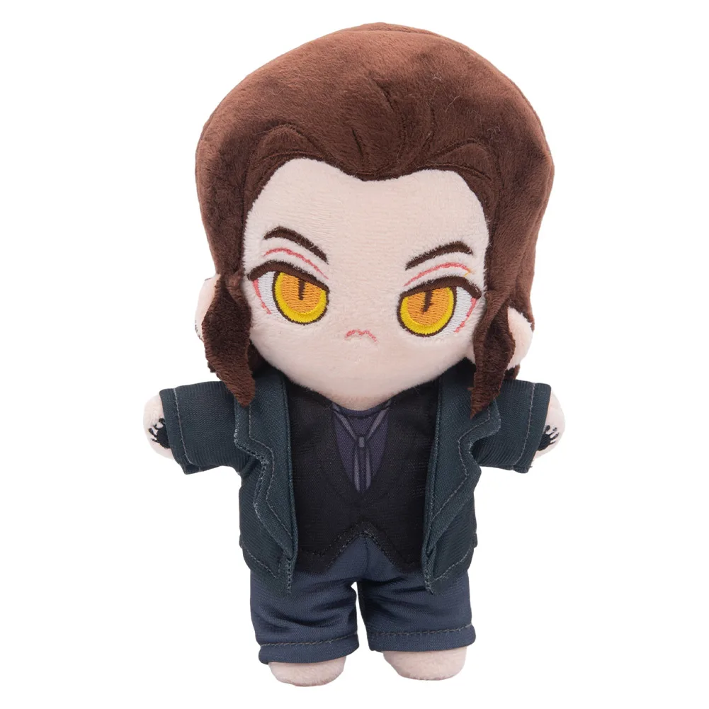 Diabo dos desenhos animados Crowly Cosplay Plush, Aziraphale Good TV Omens, Soft Adulto e Mascote Infantil, Aniversário Xmas Presentes