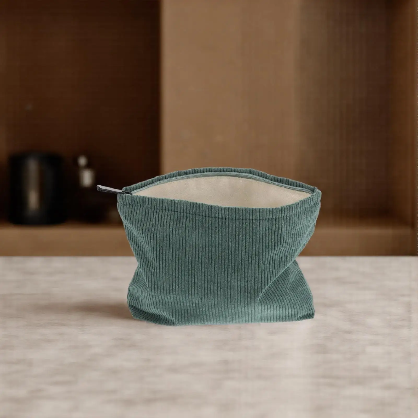 Corduroy Makeup Bag Small Pouch Women Travel Toiletry Organizer Lipstick Holder Coin Purse Cute Zipper Case