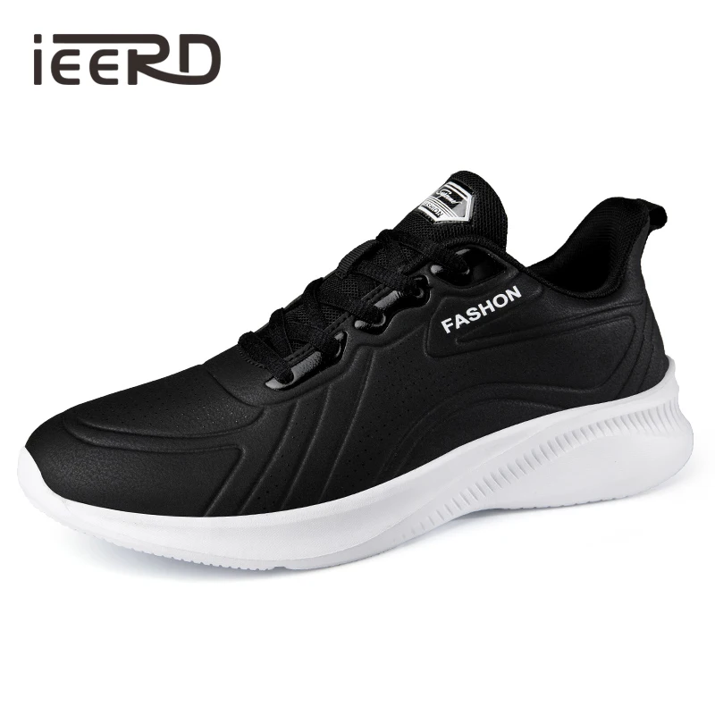 

Winter PU Running Shoes Men Airtight Waterproof Sneakers Man Light Weigh Sport Shoes For Male Walking Shoes