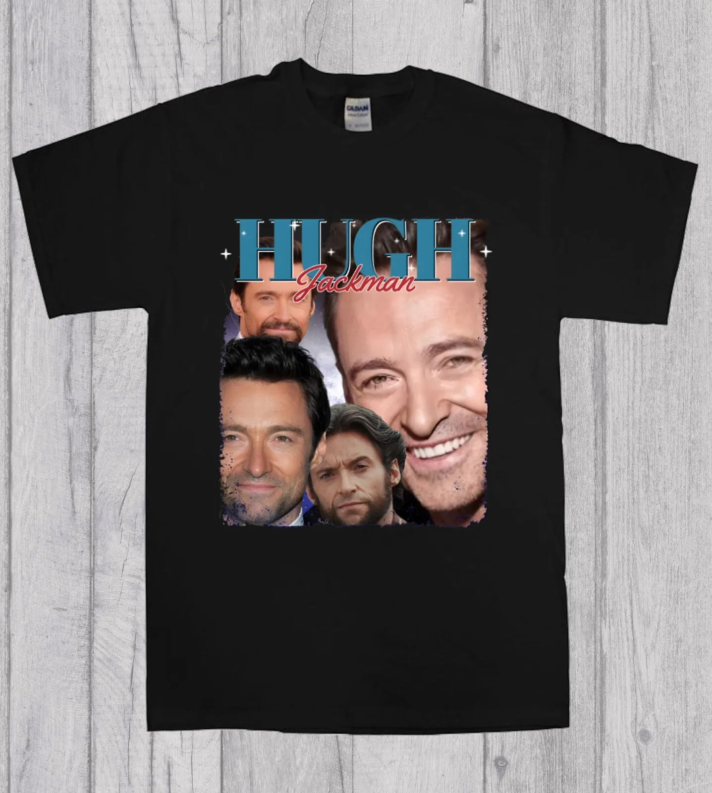 Hugh Jackman Fan 90s Bootleg Style Unisex T-Shirt