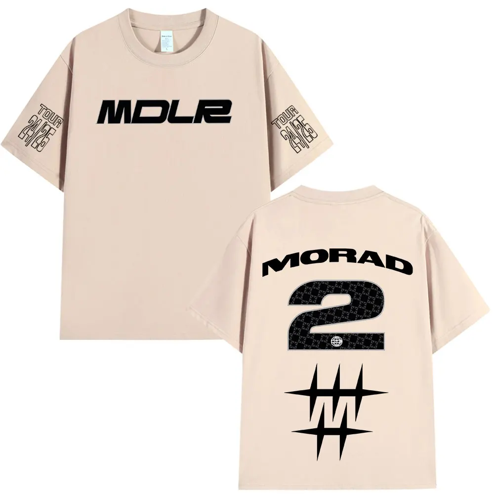 Rapper Morad MDLR T Shirts Männer Frauen Kleidung Mode Vintage T-shirt Baumwolle Casual Übergroßen Kurzarm T-shirts Streetwear – Detail 7