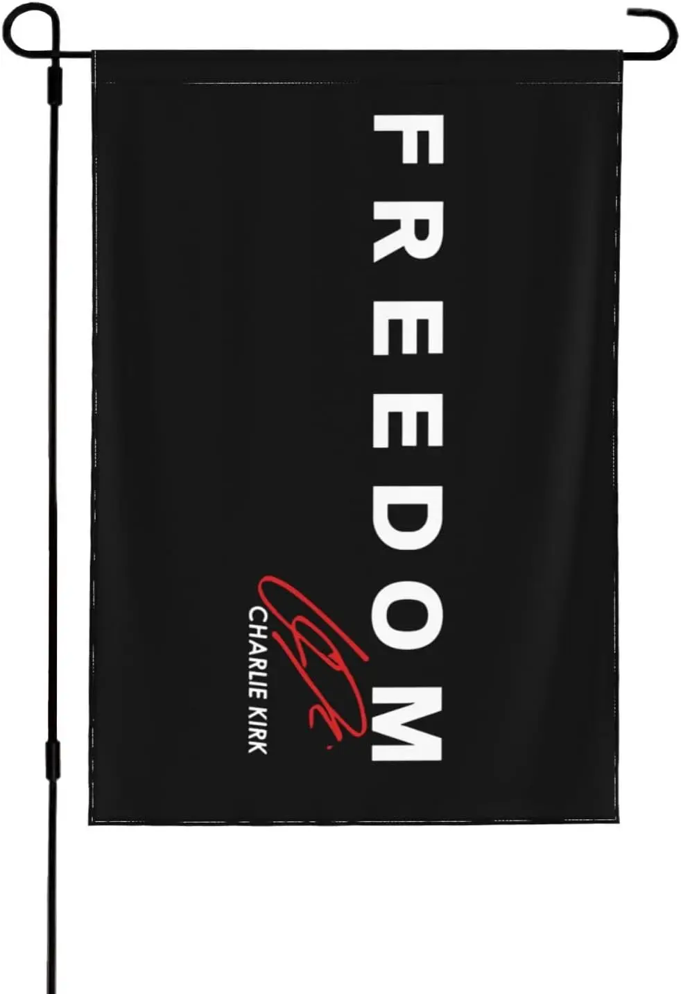 Freedom Charlie Kirk Flag Garden Flag Funny Garden Flags 12x18 Double Sided Decorative Flag for Garden KZA