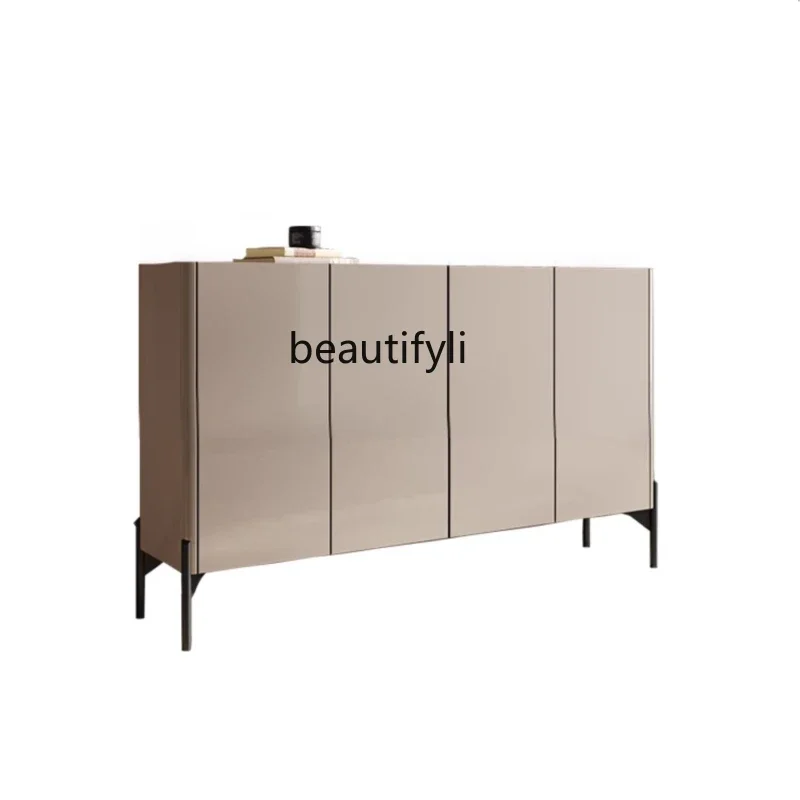 

A16 Light Luxury Entrance Door 4-Door Buffet Doorway Partition Decoration Stone Plate Cabinet Minimalist