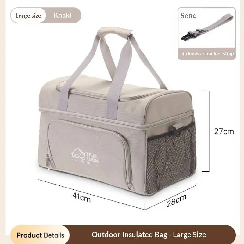 New Insulation Box Refrigerator  Car Refrigerator Outdoor Ice Bag Portable Large-capacity Household Cold Bag Wine Bag Lunch Bag