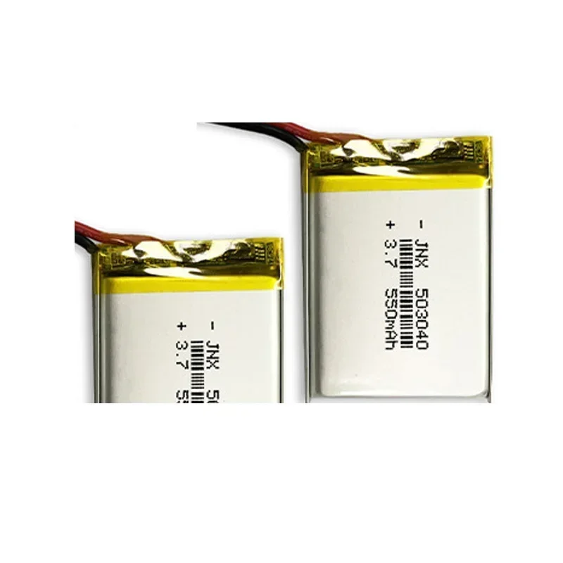 Lipo 503040 Lithium Battery 3.7V 550mAh Polymer Batteries for Speaker Bluetooth Headset Communication Digital Rechargeable Cell