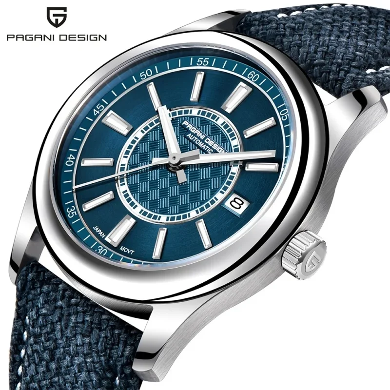 PAGANI DESIGN PD1778 Men's Automatic Mechanical Watch, 40mm Dial, Japan NH35A Movement, AR-Coated Sapphire Crystal, 316L Stainle