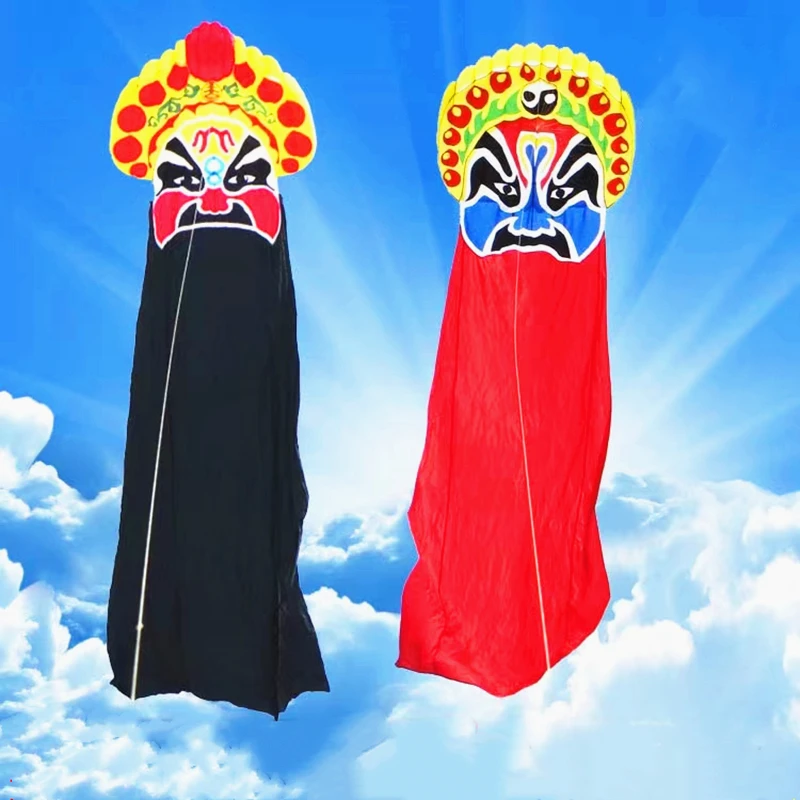 free shipping 8m peking opera kite flying soft kite outdoor toy programmable toys wind kites for seniors weifang kite factory