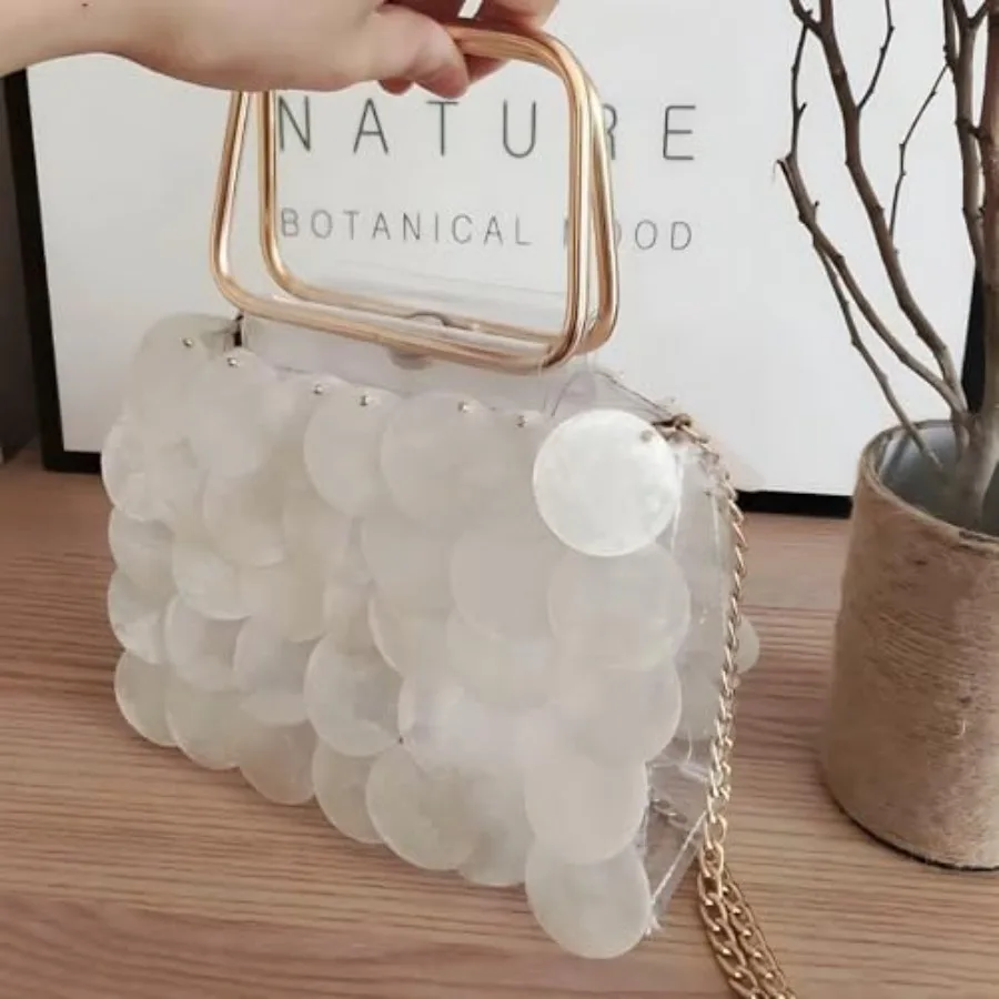 60 PCS Capiz Shells Round Natural Shells 2 Inch White Round Capiz Shells with 2 Holes for Wind Chimes Curtain Shell Garland DIY