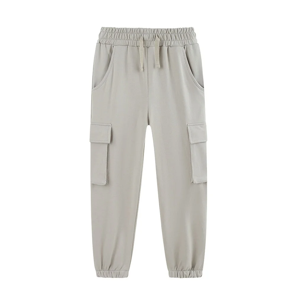 Jumping Meters New Arrivals Autumn Spring Boys Sweatpants Solid Children's Drawstring Pockets Children's Full Length Trousers