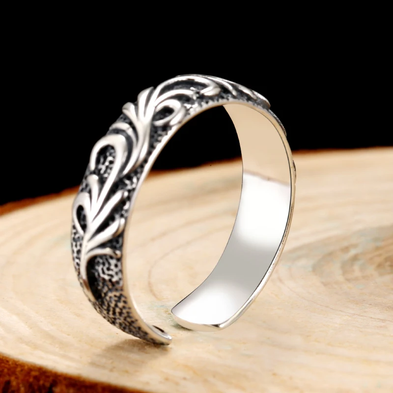 New fashion stainless steel Decorative men and women Rings Vintage party Jewelr image 4