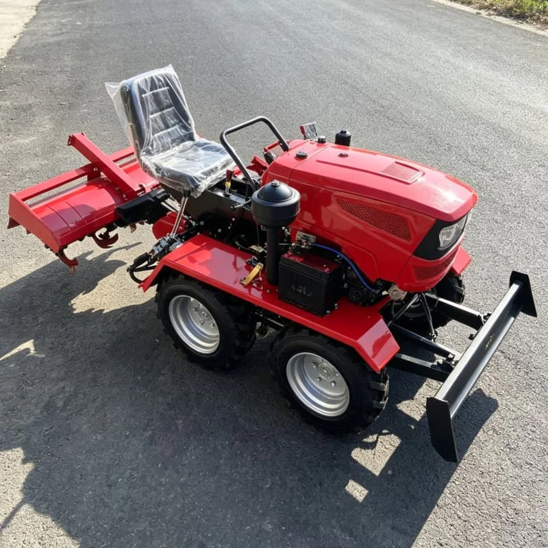 

Customized Four-wheel rotary tiller, high-efficiency high-power wheeled plough, hot-selling four-wheel farm tiller