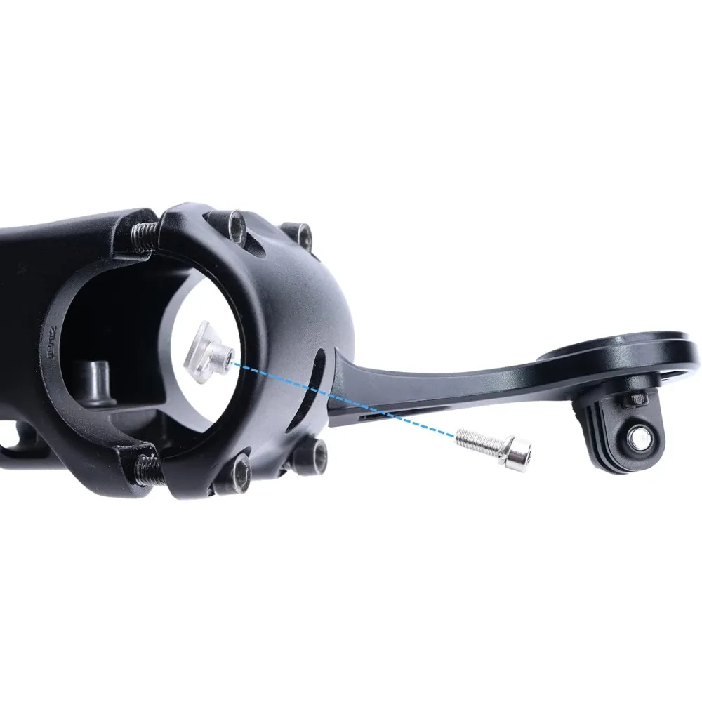 مجموعة دعامات تثبيت كمبيوتر الدراجة متوافقة مع محول Garmin/G/G+/Wa Hoo/Bryton Stem Bike GPS، والأضواء، ومجموعة كومبو الكاميرا الرياضية #4