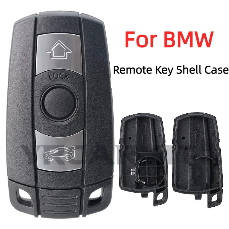 Remote Key Fob Shell Case Replacement for Smart Key Shell Blade Fob E90 E91 E92 E60 Remote Case for BMW 1 3 5 6 X Series