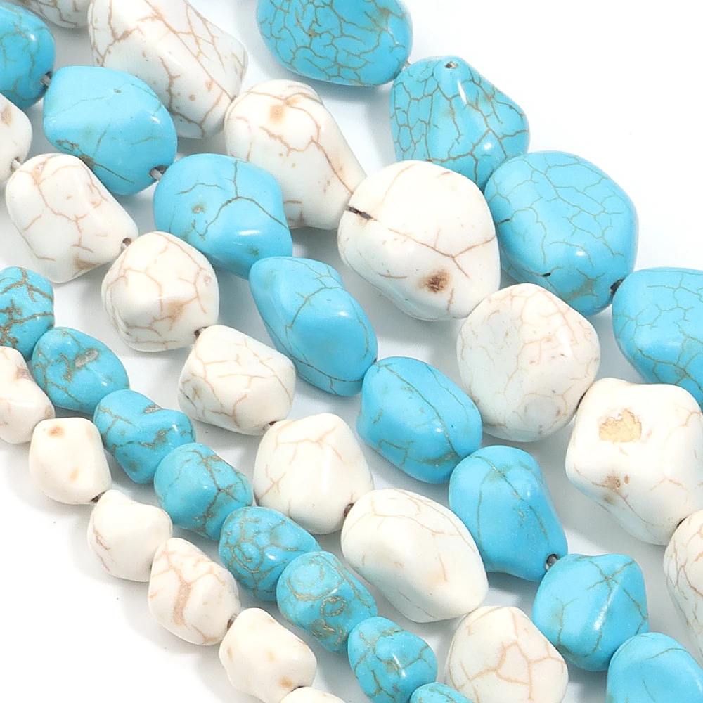 1 Strand Irregular Turquoises Stone Beads Natural Stone Beads Loose Spacer Bead For DIY Jewelry Making Craft Bracelet Accessorie