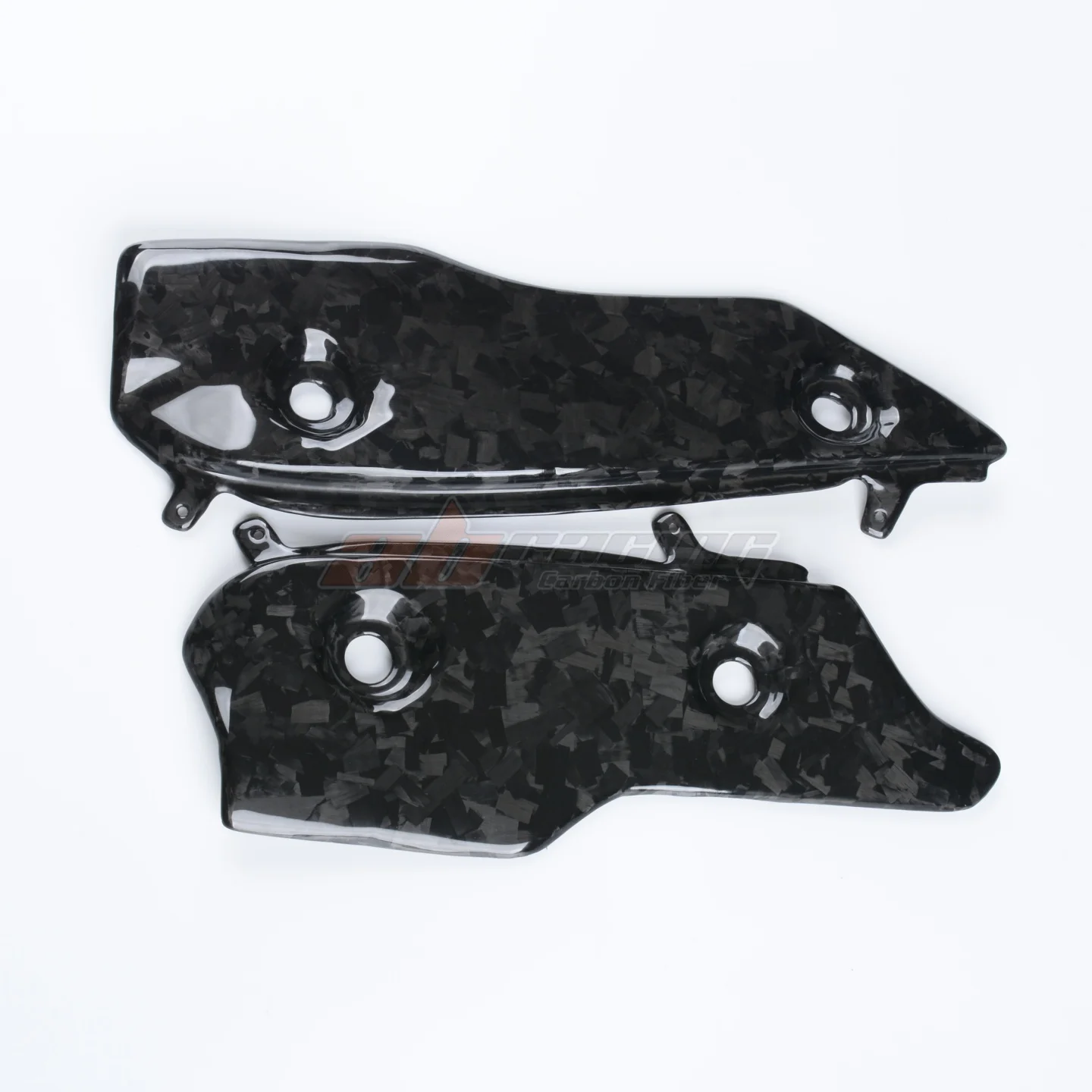 100% Full Carbon Fiber Forged Lower Belly Side Panels Exhaust Guard Fairing Fit For Yamaha YZF-R1 2020-2024