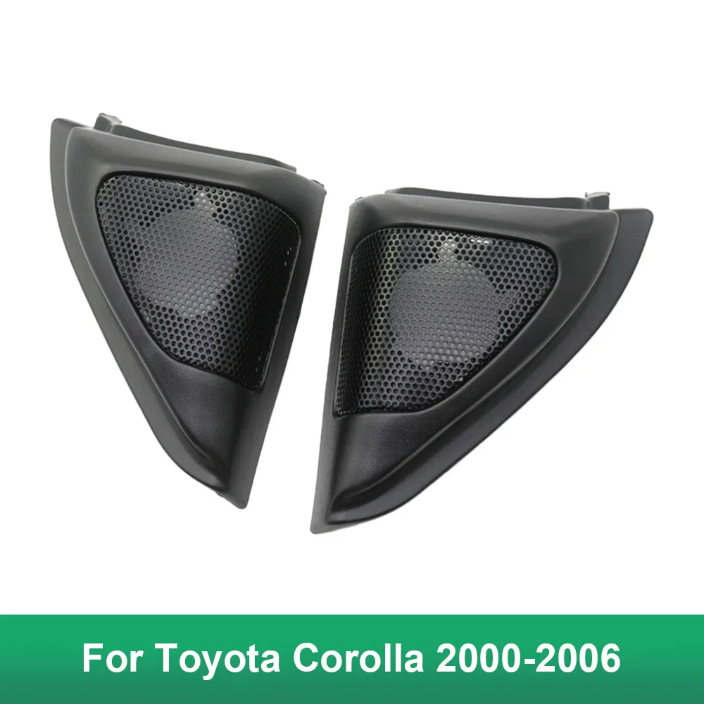 2PCS For Toyota Corolla 2000-2006 Car Tweeter Refitting Audio Door Angle Gum Speaker Cover Boxes Mounts