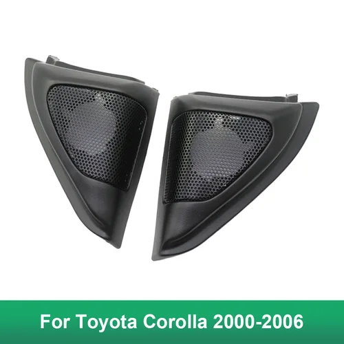 Para Toyota Corolla 2000-2006 2 uds Tweeter de coche reacondicionamiento Audio puerta ángulo goma cubierta de altavoz cajas soportes