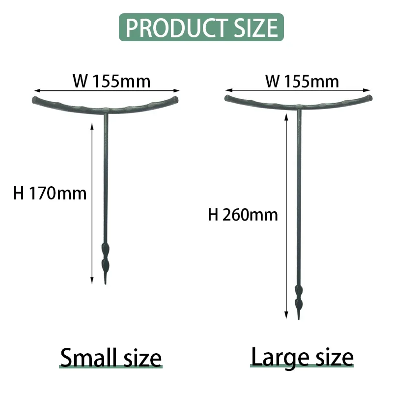 Supporto per pali di supporto per piante in plastica per fiori supporto per asta di disposizione per serra attrezzo per Bonsai da giardino per