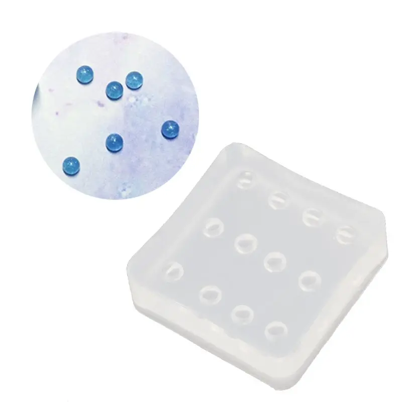 Ball Silicone Bead Molds Round Resin Epoxy Mold for Jewelry Cabochon Gemstone DIY Crafting Projects 4mm Opal Beads