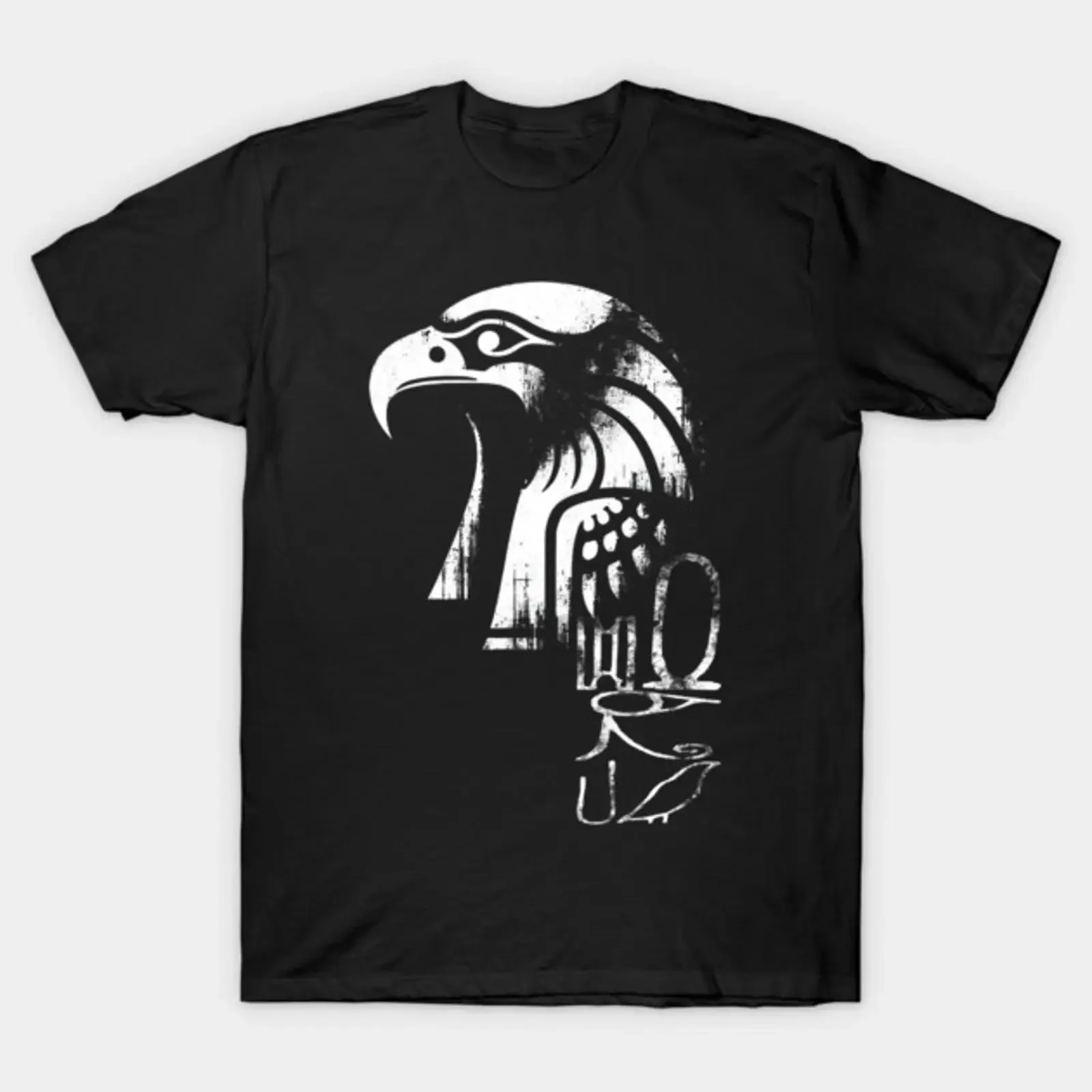 Ancient Egyptian Deity Horus God of Kingship and Protection T Shirt vintage Washed homme designer clothes Slightly streetwear
