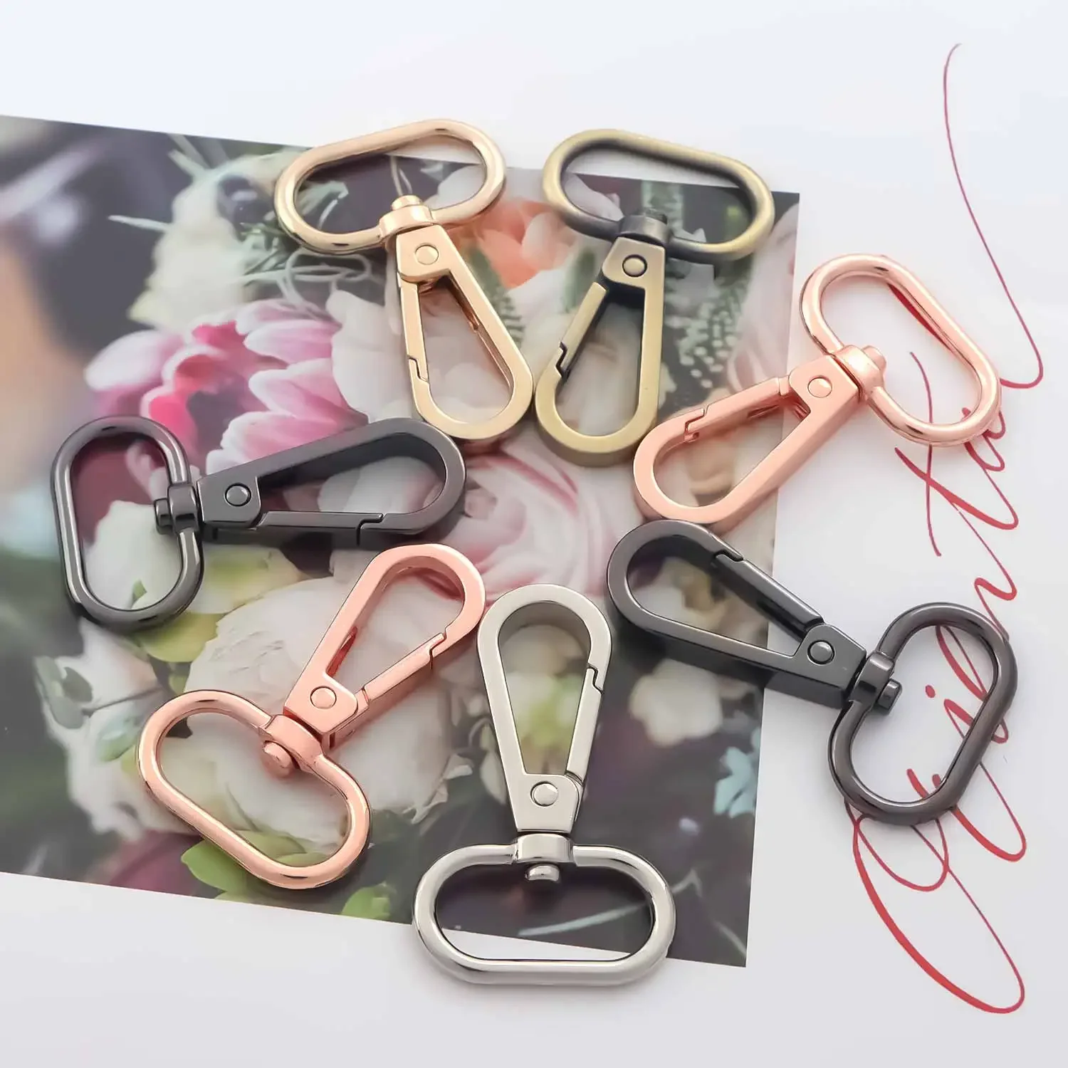 5pcs Metal Swivel Snap Clasps Buckles Lobster Clasp Swivel Trigger Clips Snap Hook Bag Strap Buckle DIY Sewing Accessories