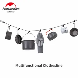 Naturehike-Corde suspendue antidérapante pour l'extérieur, accessoires de camping polyvalents, auvent pour corde à linge, 4.3m