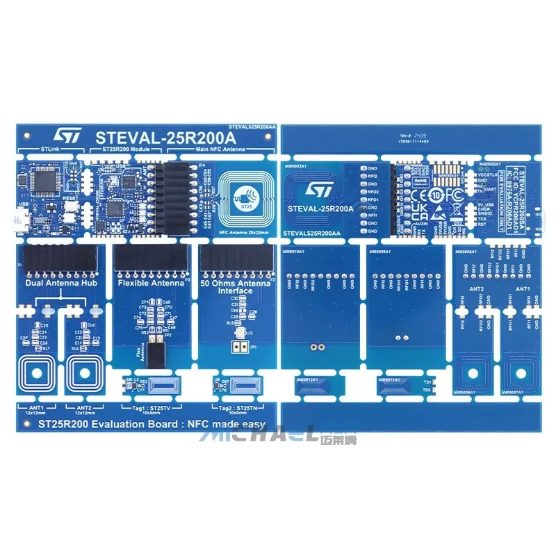 STEVAL-25R200SA ST25R200 RFID Reader 13.56MHz Evaluation Board