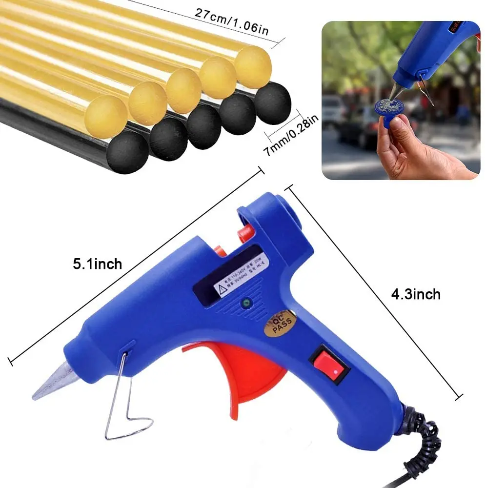 Car Dent puller Paintless Dent Repair T-bar Dent Puller Tool Auto Repair Sheet Metal Kit Slide Hammer Reverse Glue Gun for Car