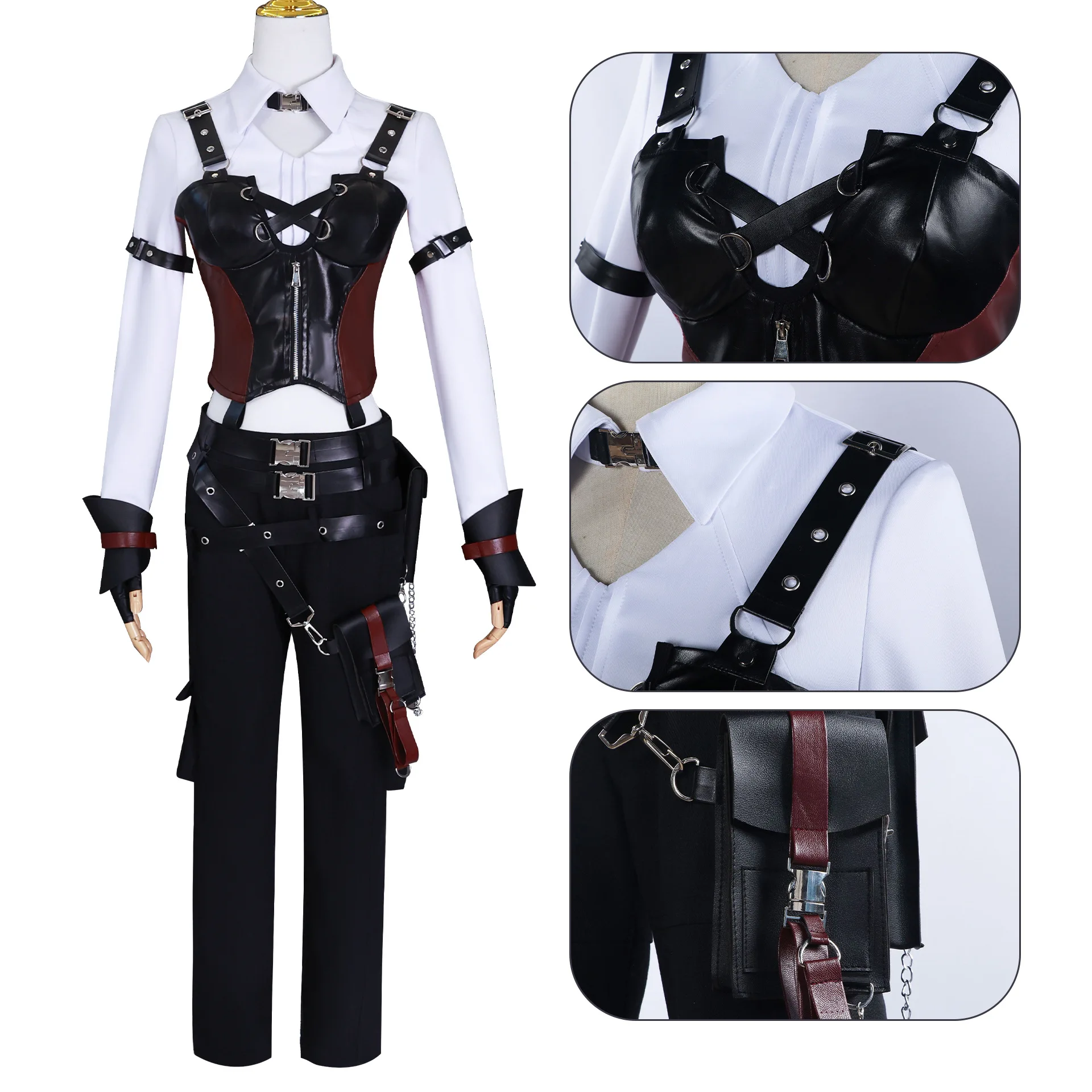 

Halloween Love and Deepspace Heroine Zayne Xavier Rafayel Cosplay Costume Full Set Outfits Miss Hunter Cosplay Costumes Uniform