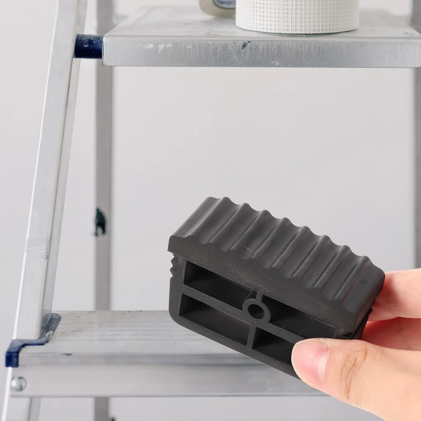 Non Slip Ladder Feet Rubber Pads Covers Stabilizer Foot Caps Protective Easy Installation Prevent Scratch Safe Traction Home