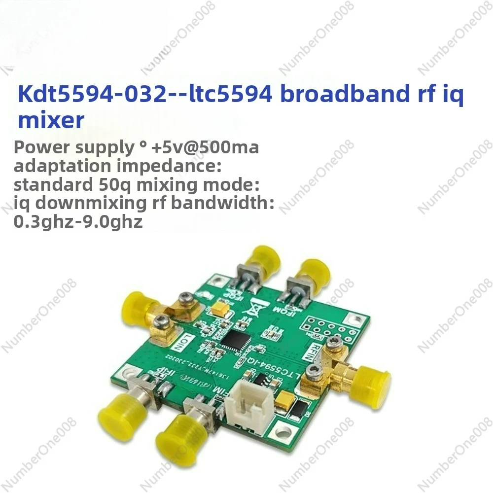 LTC5594 RF Mixer Module, 300MHz-9GHz Broadband IQ Demodulator Down Converter for 5G Radar Test Equipment