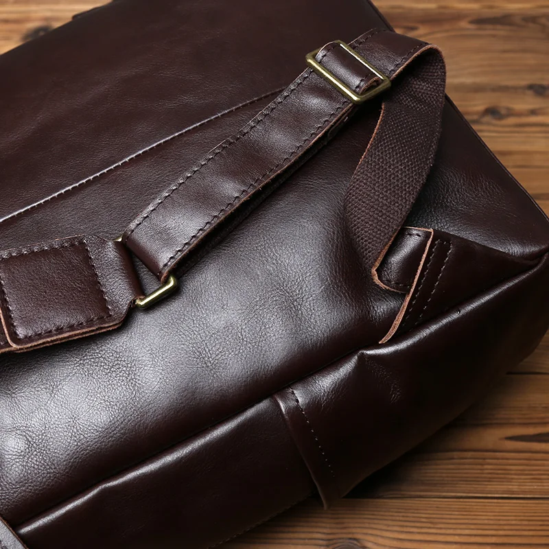 NZPJ Retro Echtes Leder männer Rucksack Mode Rucksack Top Schicht Rindsleder Computer Rucksack Große Kapazität Reisetasche – Detail 13