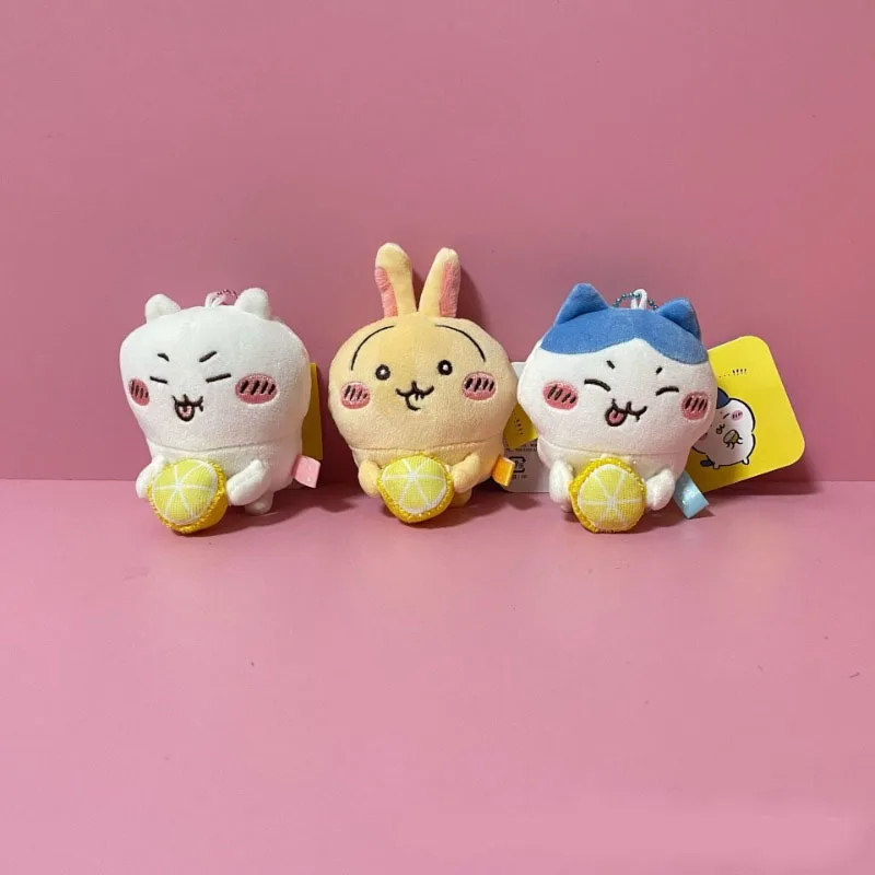 

New Chiikawa Japanese-style Self-mocking Bear Eating Lemon Usha Chiikawa Little Eight Kigai Ika Doll Hanging Item Girl Gift