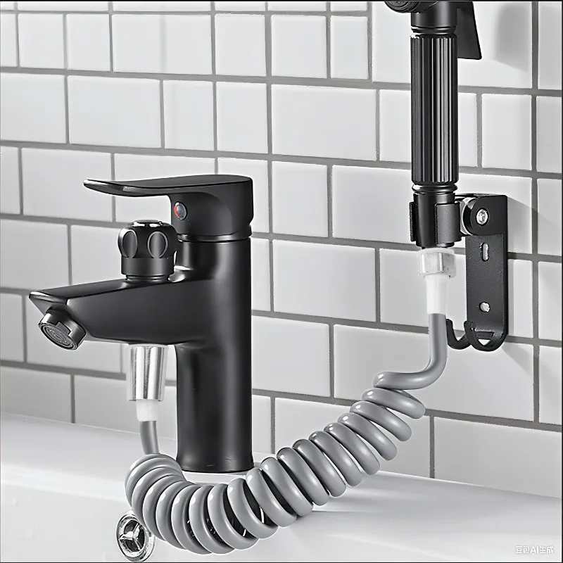 2/3/5M einziehbarer Duschschlauch für den Außenbereich, automatische Rückprall, hohe Temperatur, druckbeständig, Spritzpistole, Waschmaschine, flexibler Wasserschlauch