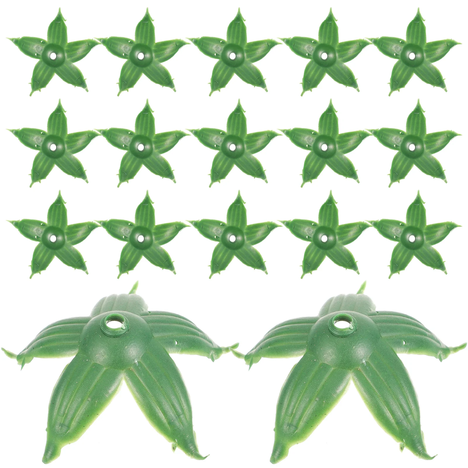 Rose Flower Sepals DIY Torus Greenery Garland Simulated Calyxes Decorate Plastic Plants