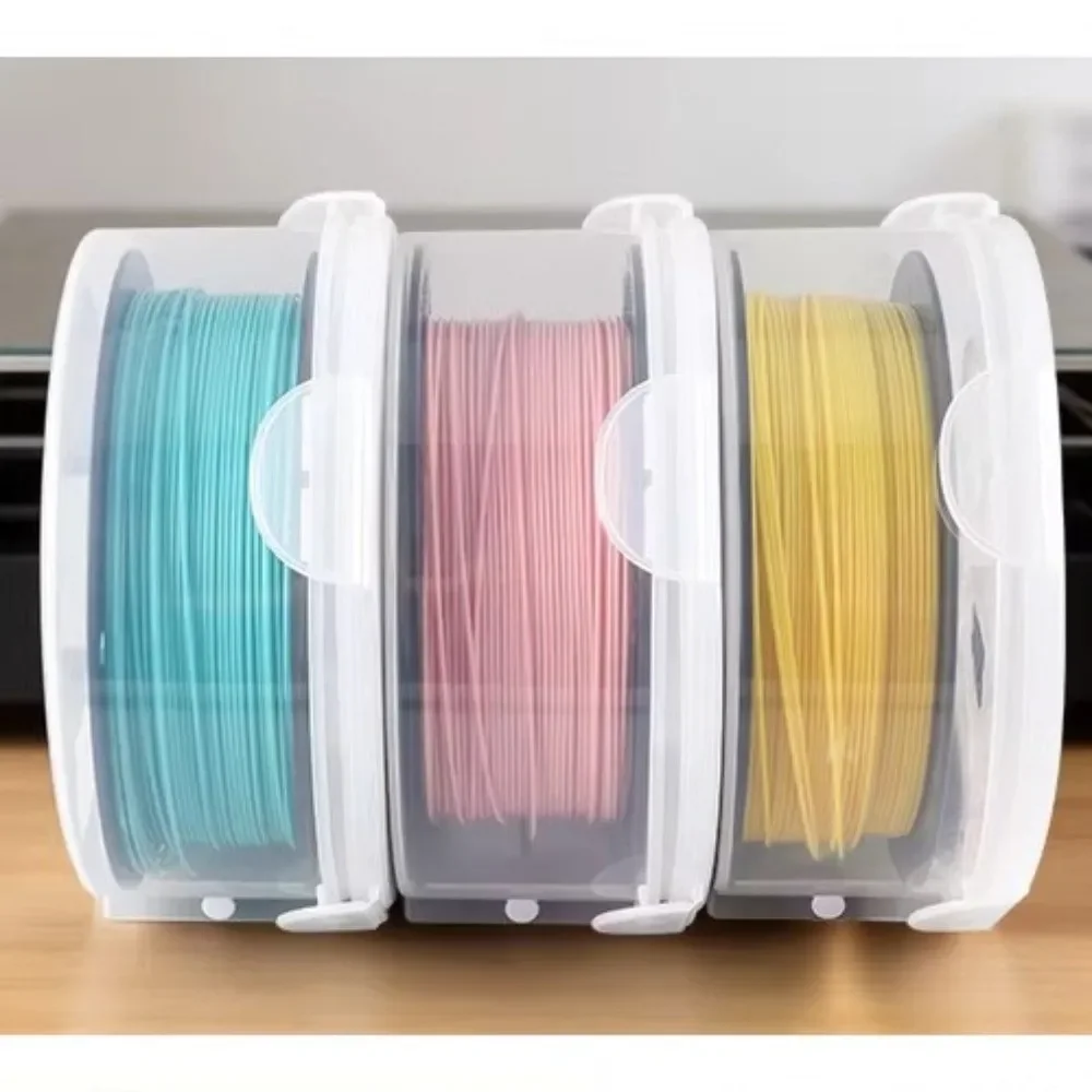 Dustproof 3D Printing Filament Dry Box with Hygrometer Thermometer Anti-Moisture Filament Storage Case Durable Viewable
