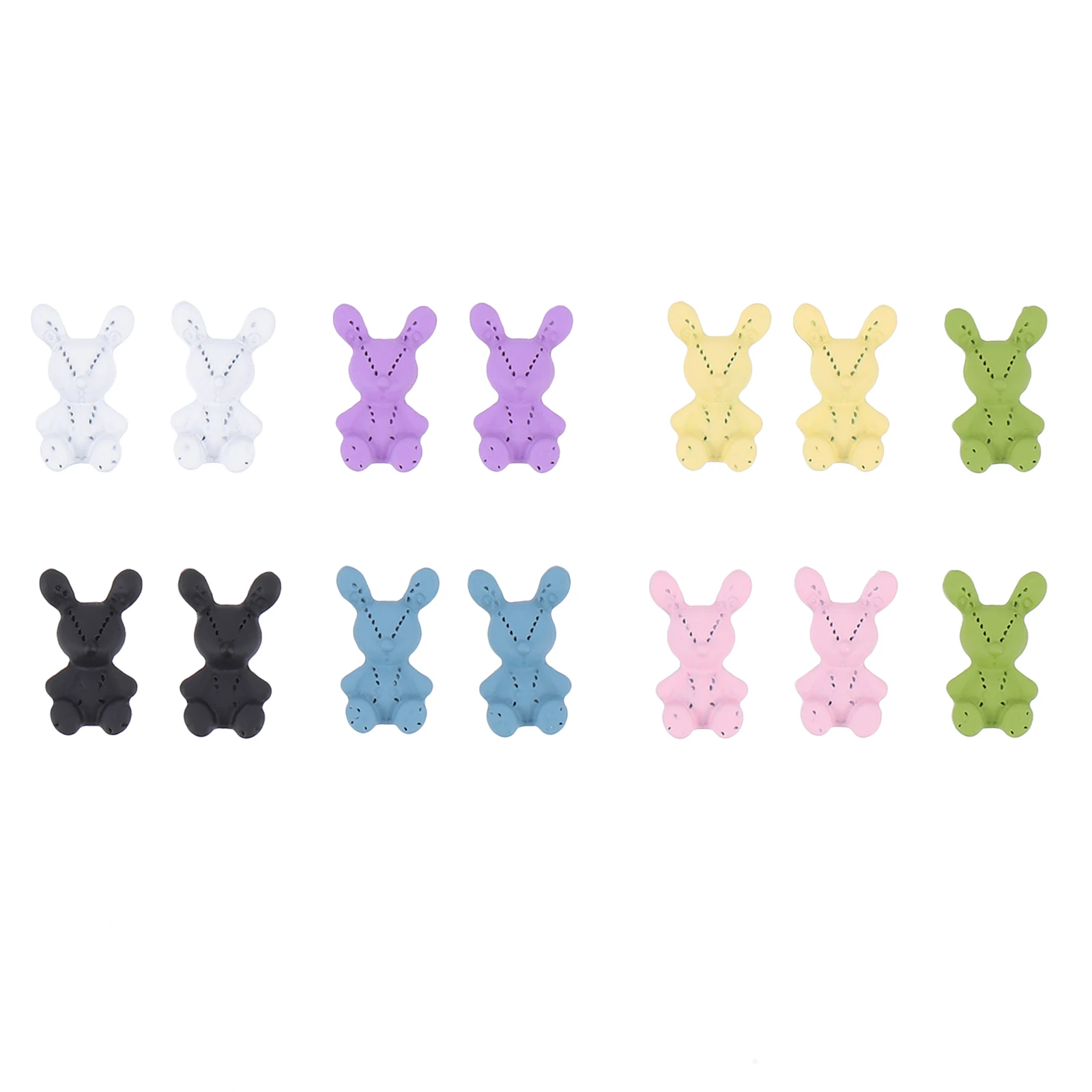 

14PCS Fun Nail Art Decoration with Premium Mini Rabbit Designs for Creative Use